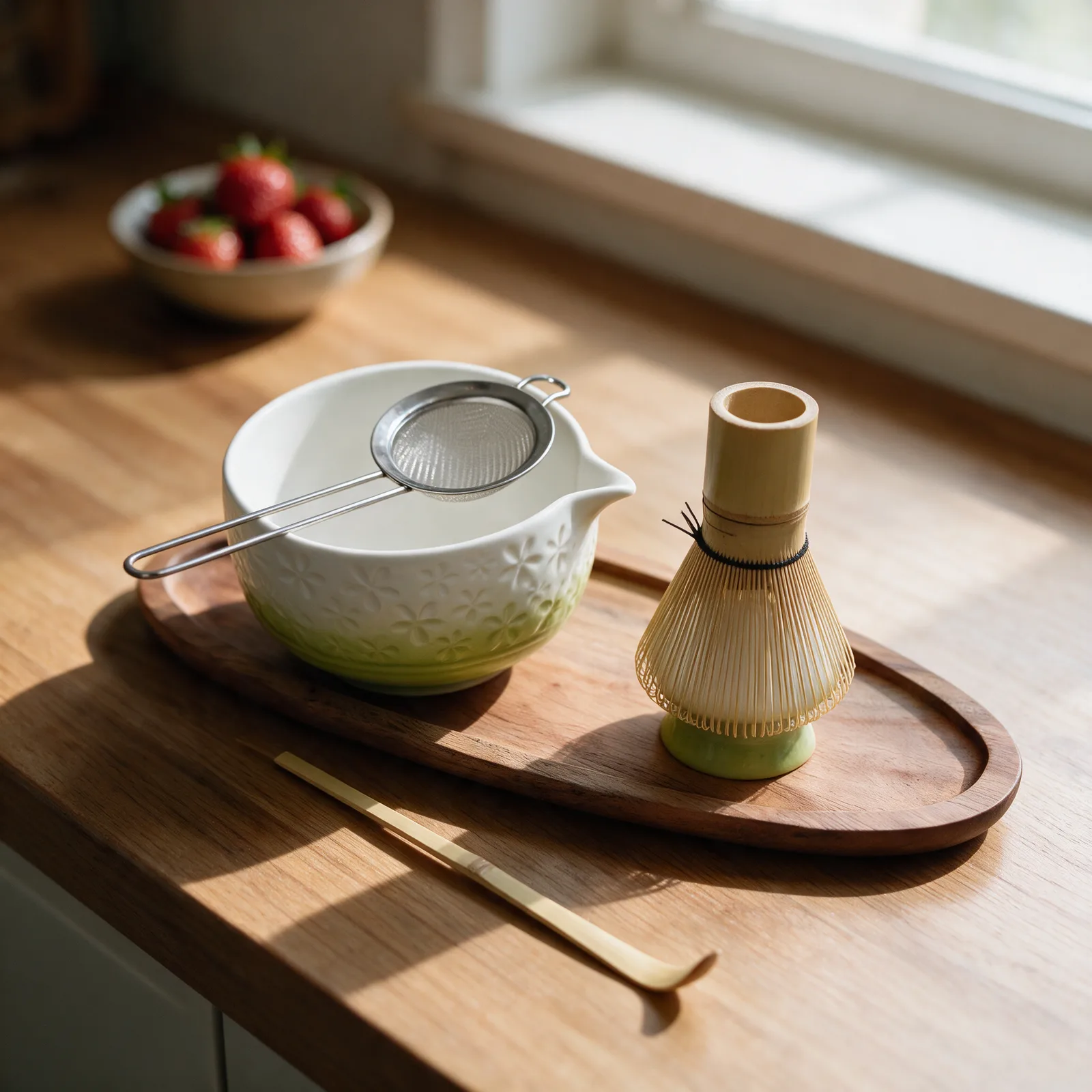 Satori Sip Ritual Set - green edition, lifestyle